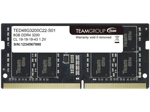 Памет, TEAM GROUP 8GB DDR4 3200 TEAM ELITE SODIM