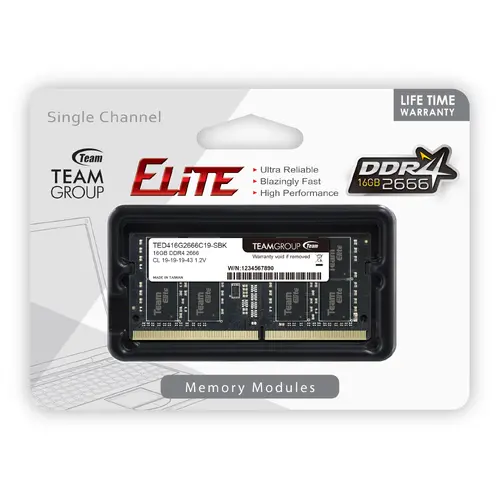 Μνήμη, 16G DDR4 2666 TEAM ELITE SODIM - 1