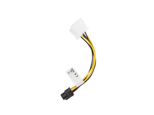 Адаптер, Lanberg HDD 2x molex (m/f) 3 pin -> btx 6 pin psu, cable 15cm - image 2