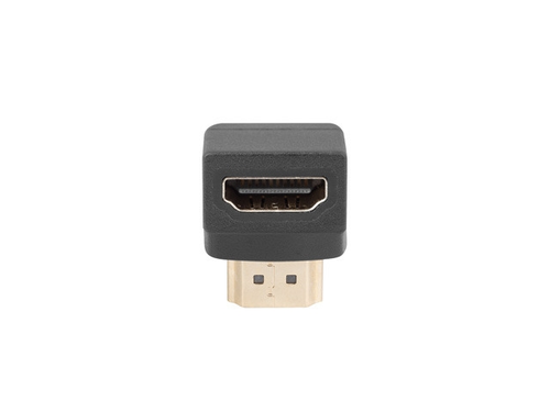 Адаптер, Lanberg Adater HDMI(M)->HDMI(F) Adater Angled Down Black - image 1