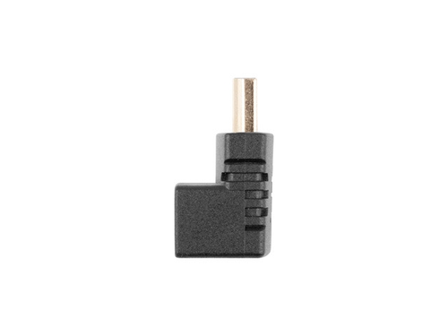 Адаптер, Lanberg Adater HDMI(M)->HDMI(F) Adater Angled Down Black - image 2