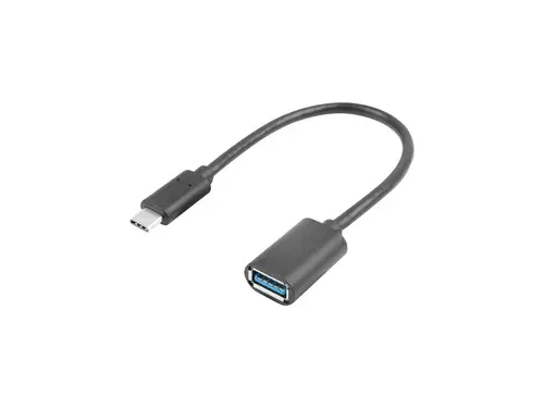 Αντάπτορας, Lanberg καλώδιο αντάπτορα USB-C(M) 3.1->USB-A(F) OTG 15CM μαύρο