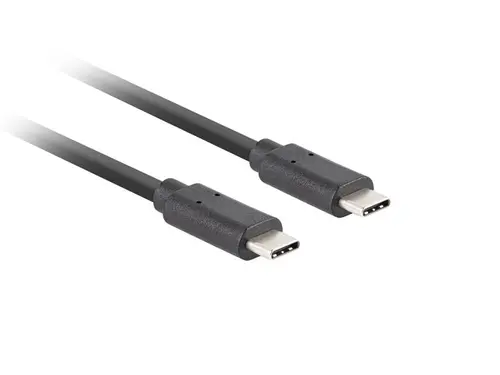 Кабел, Lanberg USB-C M/M 3.1 GEN 2 CABLE 1.8M 10GB/S PD100W Black - image 1