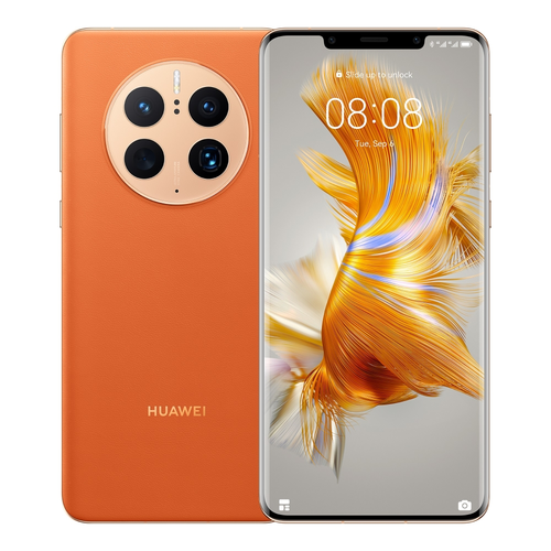 Мобилен телефон, Huawei Mate 50 Pro Orange, 6.74" OLED, 2616x1212, Snapdragon 8+ Gen 1 4G, 8GB+512GB, Camera 50+13+64/13MP, 802.11 a/b/g/n/ac/ax, 4700mAh, BT 5.2, NFC, USB Type C, EMUI 13
