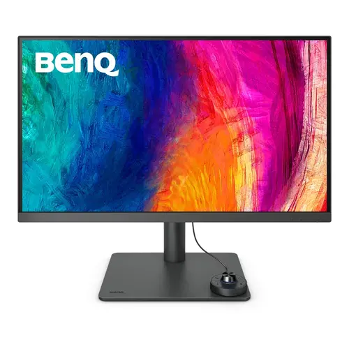 Монитор, BenQ PD2705U, 27" IPS LED, 5ms,3840x2160 4K UHD, Designer Monitor, AQCOLOR, 100% sRGB, HDR10, B.I., LBL, KVM Switch, ICCsync, CAD/CAM, DualView, 1000:1, 300 cd/m2, HDMI, DP, USB Type-C(Power 65W, DP alt), Speak.2x2W, Height Adj., Swivel, Tilt, Gray - image 3