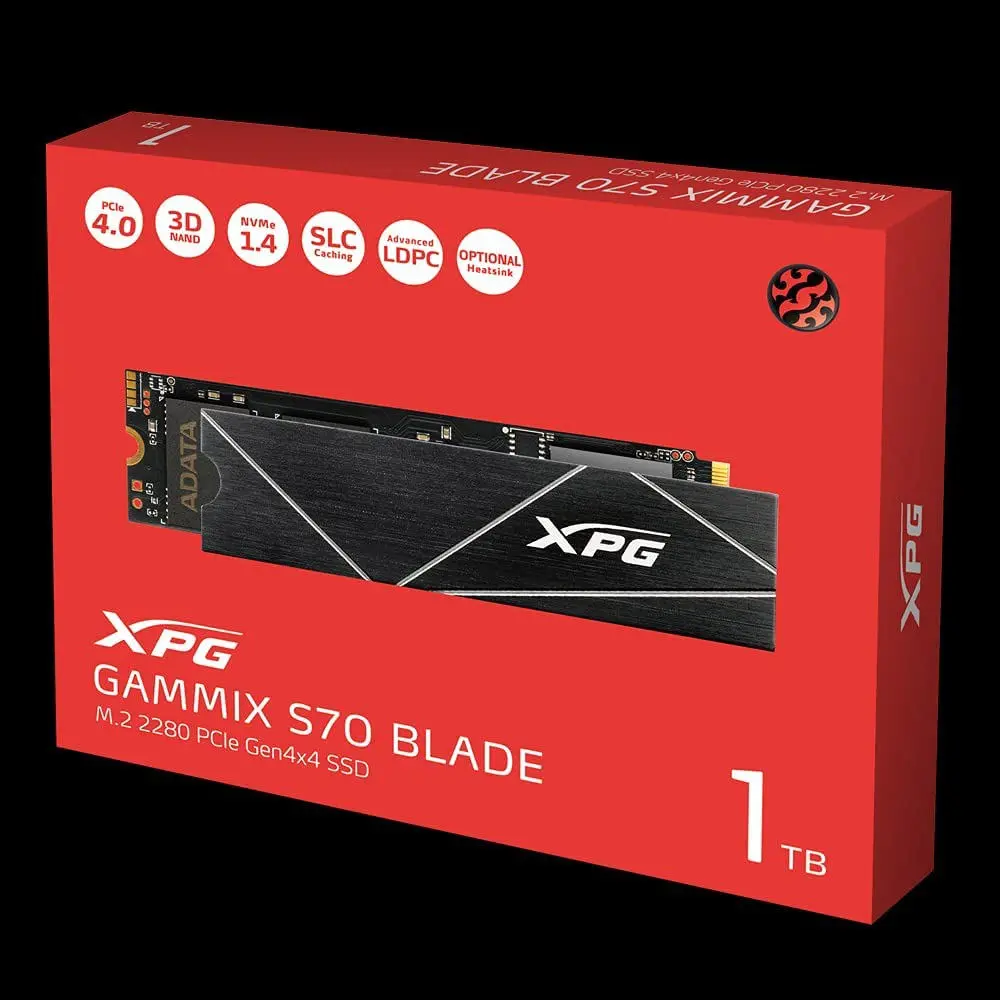 Твърд диск, ADATA 1T XPG S70 BLADE M2 PCI GEN4