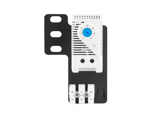 Аксесоар, Lanberg closed-loop thermostat 10A for rack cabinets with 19" ear and terminal block, grey