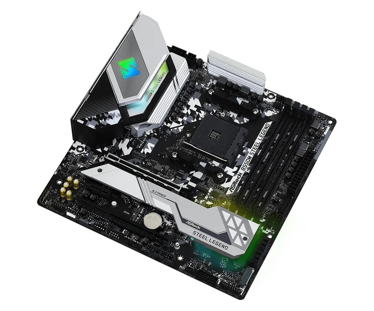 Дънна платка, ASROCK B550M STEEL LEGEND - image 2