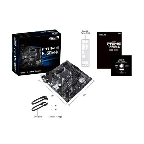 Дънна платка, ASUS PRIME B550M-K /AM4