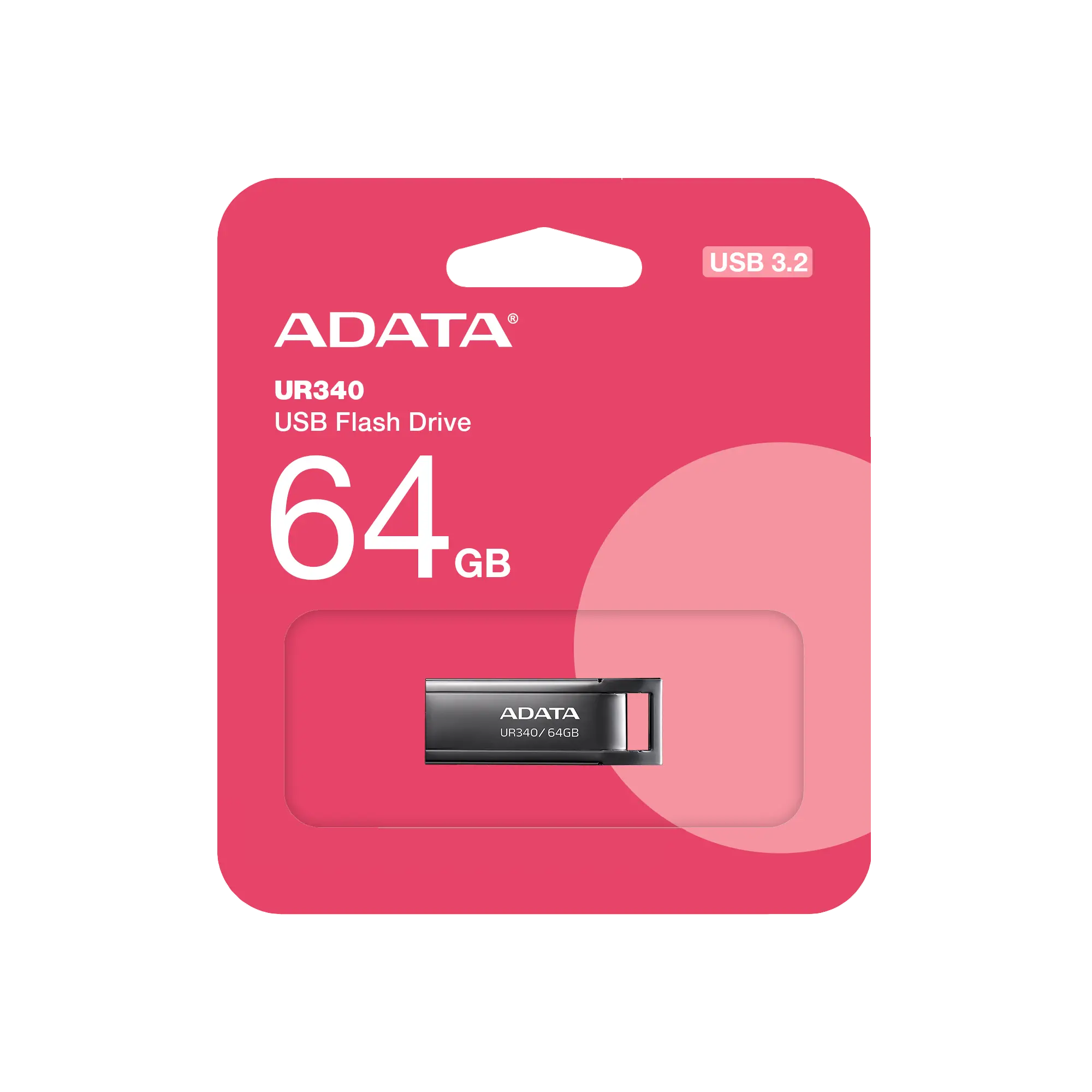 Памет, ADATA UR340 64GB USB 3.2 Black