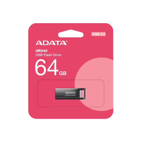Μνήμη, ADATA UR340 64GB USB 3.2 Μαύρο - 1