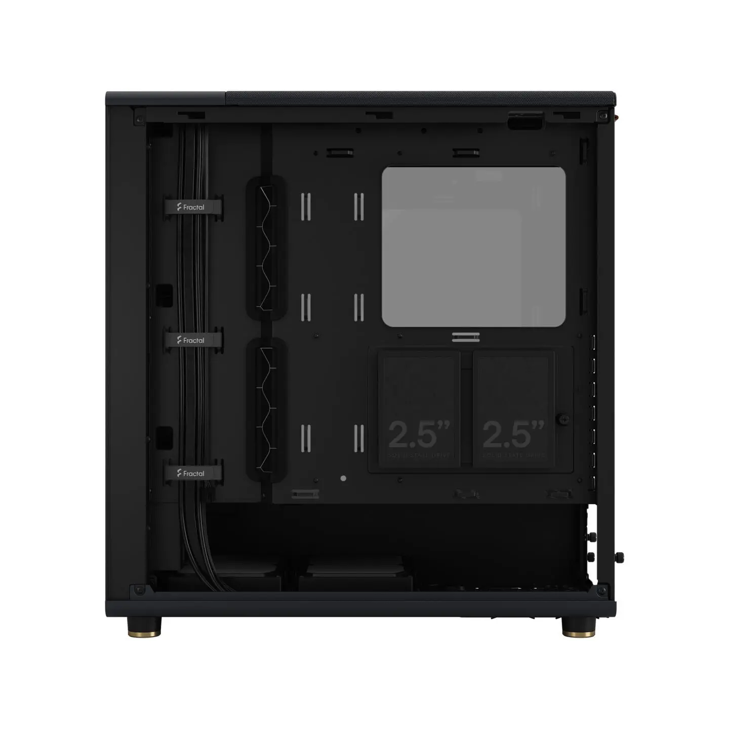 Кутия за компютър, FRACTAL DESIGN FD NORTH CHARC BLK TG DARK TH - image 3