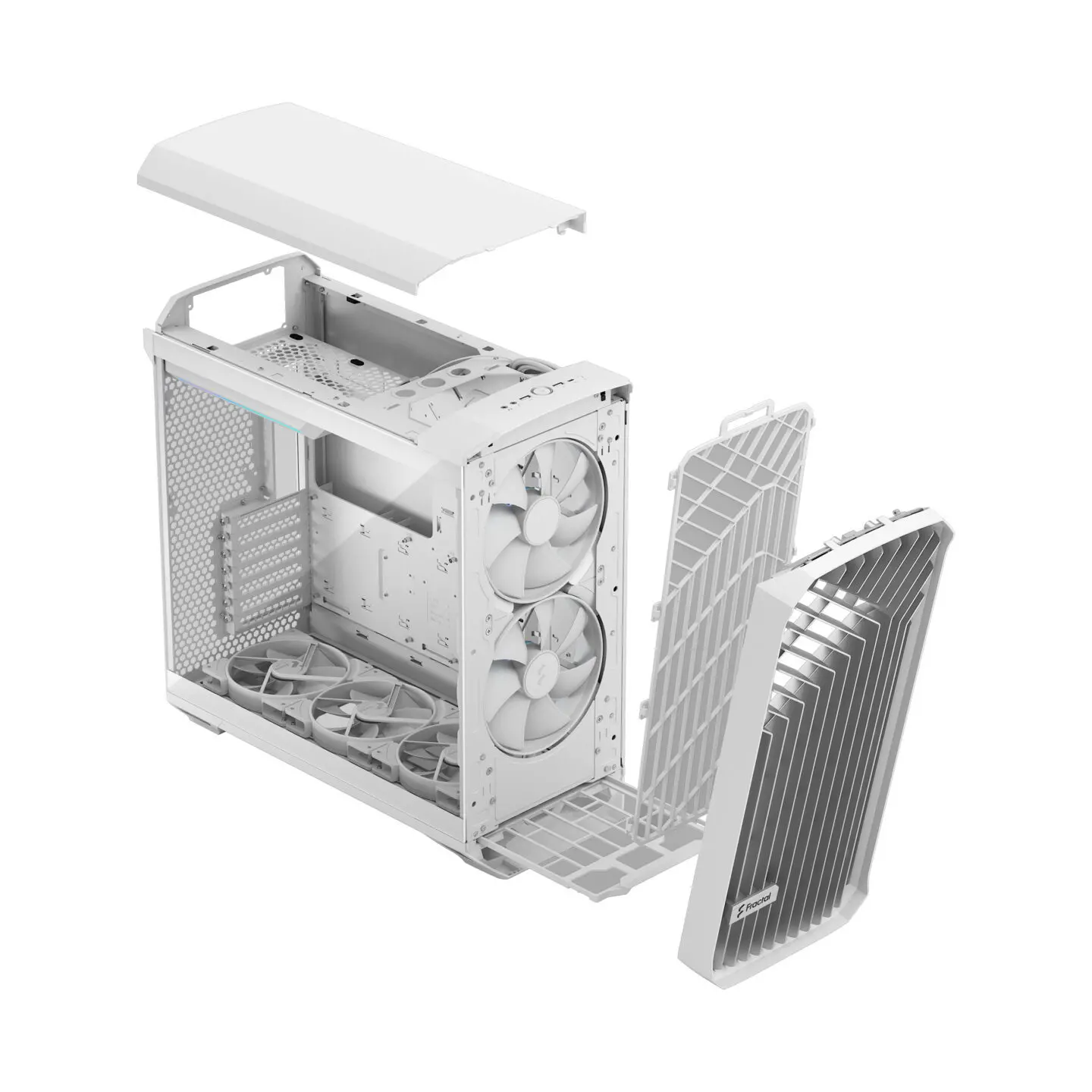 Carcasă PC, FRACTAL DESIGN FD TORRENT RGB WHI TG CLR THI - image 3