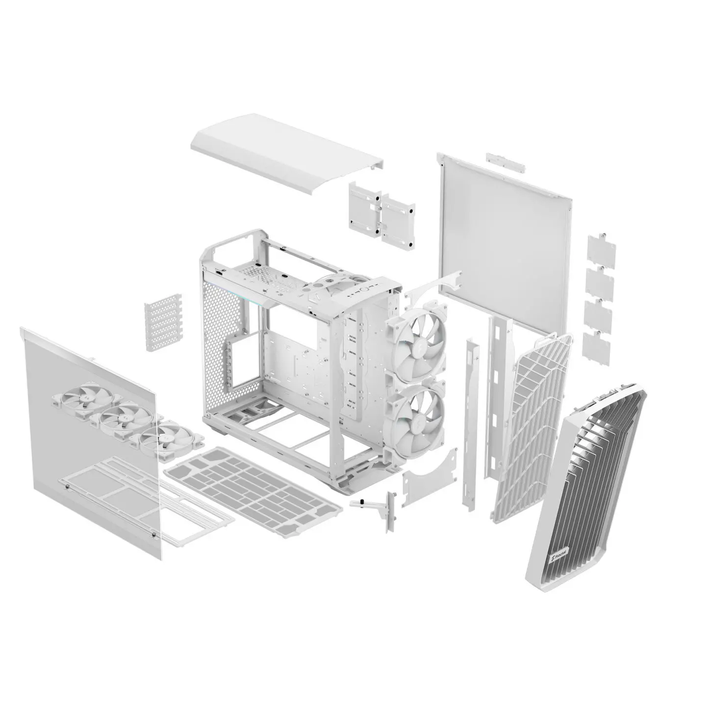 Carcasă PC, FRACTAL DESIGN FD TORRENT RGB WHI TG CLR THI - image 4