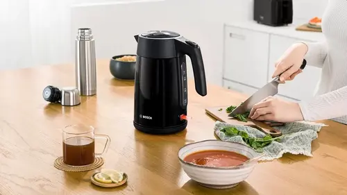Електрическа кана, Bosch TWK7L463, Kettle, 2400 W, 1.7 l, Black - image 14