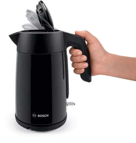 Електрическа кана, Bosch TWK7L463, Kettle, 2400 W, 1.7 l, Black - image 2