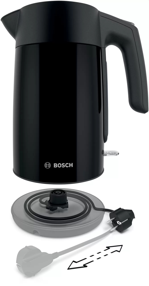 Електрическа кана, Bosch TWK7L463, Kettle, 2400 W, 1.7 l, Black - image 7