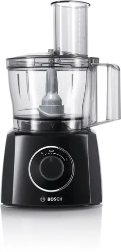 Кухненски робот, Bosch MCM3201B, Kitchen machine, MultiTalent 3, 800 W, BPA-free, plastic bowl 2.3 l , Double-sided stainless steel disc for cutting and planing, suitable for crushing ice, Dough attachment, black - image 2