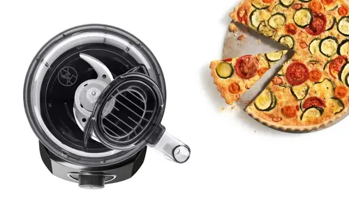 Кухненски робот, Bosch MCM3201B, Kitchen machine, MultiTalent 3, 800 W, BPA-free, plastic bowl 2.3 l , Double-sided stainless steel disc for cutting and planing, suitable for crushing ice, Dough attachment, black - image 6