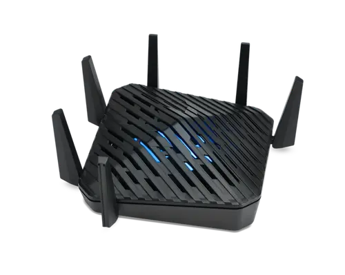 Рутер, Acer Predator Router Connect 6 Tri-band 2.4GHz / 5GHz /6GHz,USB3.0 Type A | FTP/Samba, Ethernet | WAN 1 X 2.5Gbps, LAN 4 x 1Gbps (Game Port), LPDDR 1GB & 4GB Storage, Wifi 6E, black - image 1