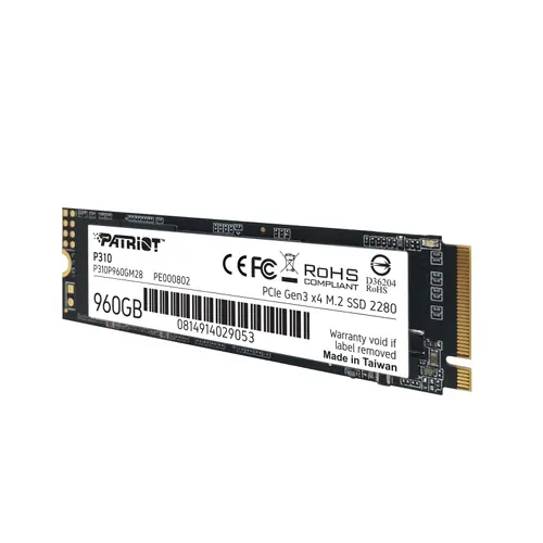 Твърд диск, Patriot P310 960GB M.2 2280 PCIE - image 3
