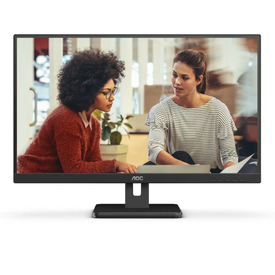 Монитор, AOC Q27E3UAM, 27" VA WLED, 2560x1440@75Hz, 4ms, 350cd m/2, 4000:1, AdaptiveSync, FlickerFree, Low Blue Light, 2Wx2, Tilt, HDMI, DP, USB Hub