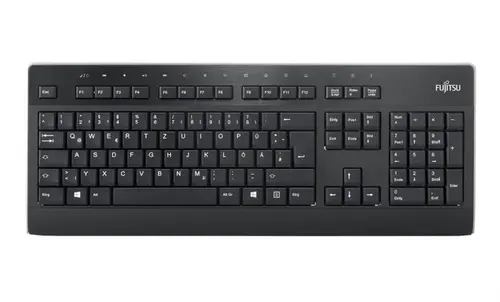 Клавиатура, Fujitsu Keyboard KB955 USB BG, Spill-proof keyboard, Laser printed keys, Silent and smooth keystroke, Black