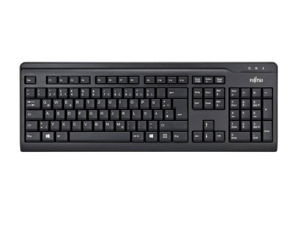 Клавиатура, Fujitsu KB410 USB Black BG/US