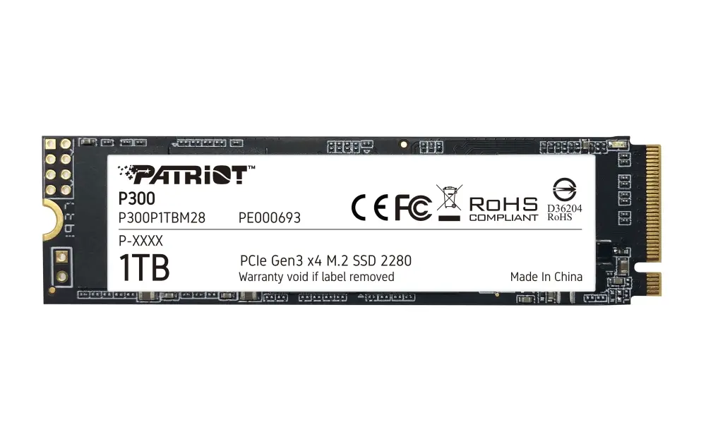 Твърд диск, Patriot P300 1TB M.2 2280 PCIE