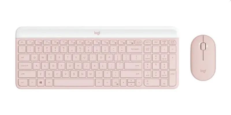 Σετ, Logitech MK470 Slim Combo - ROSE - US INT'L - INTNL-973