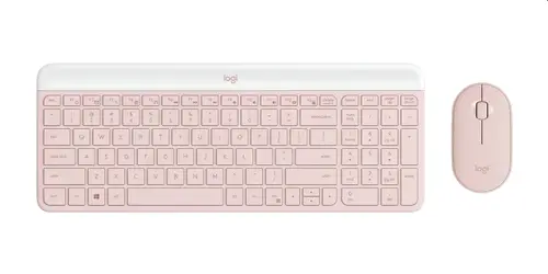 Комплект, Logitech MK470 Slim Combo   - ROSE - US INT'L - INTNL-973