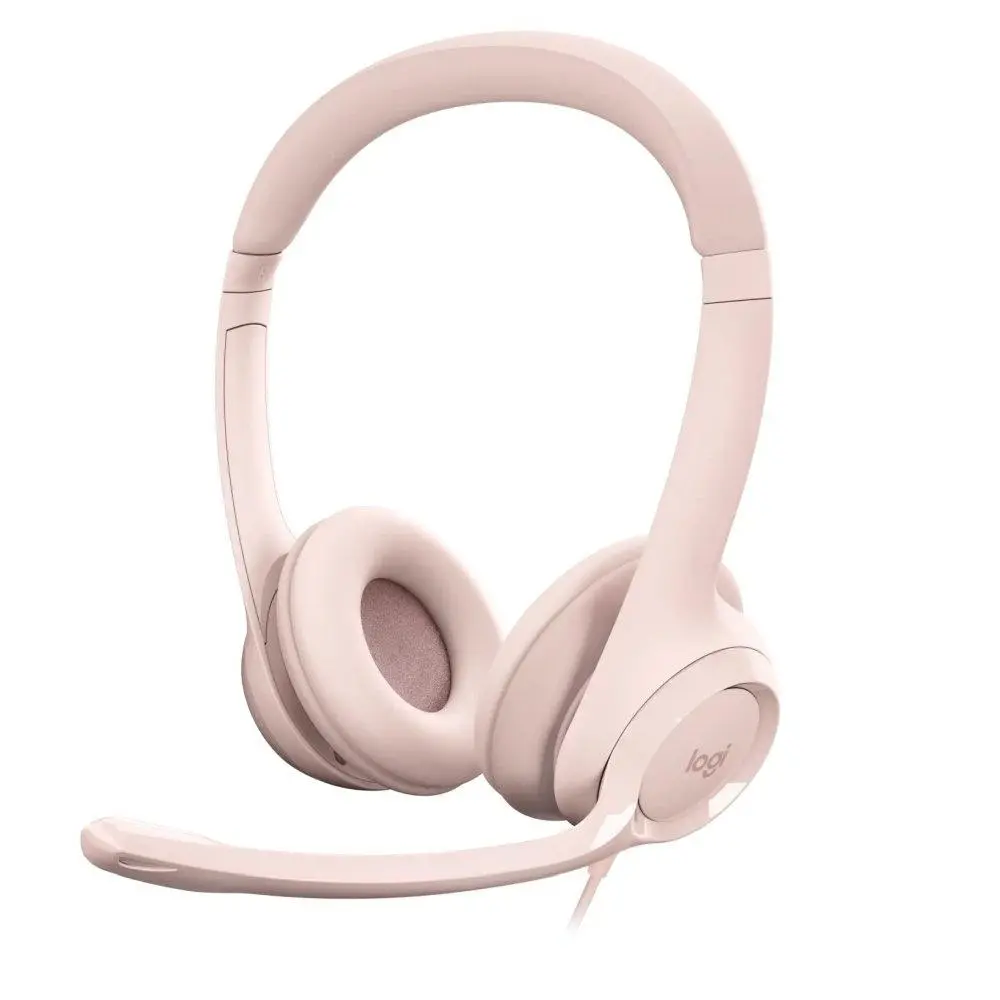 Слушалки, Logitech H390 USB Computer Headset - ROSE - USB - N/A - EMEA-914 - image 1