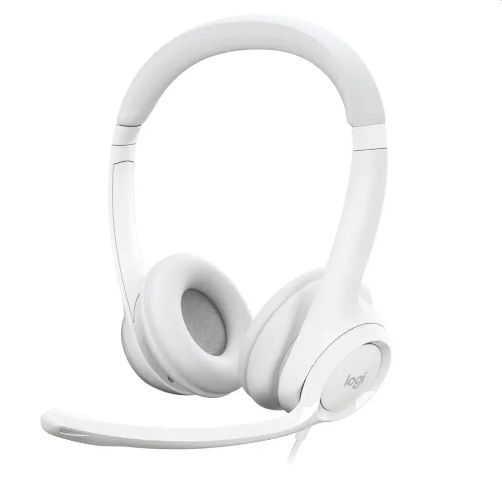 Слушалки, Logitech H390 USB Computer Headset - OFF-WHITE - USB - N/A - EMEA-914
