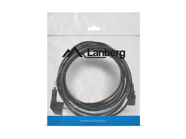 Cablu, Lanberg CEE 7/7 -> IEC 320 C13 cablu de alimentare 5m VDE, negru - image 3