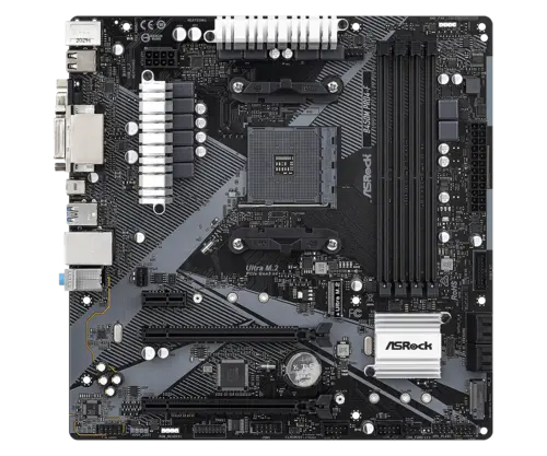 Дънна платка, ASROCK B450M PRO4-F R2.0 / AM4 - image 1