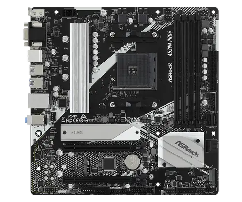 Дънна платка, ASROCK A520M PRO4 /AM4 - image 1