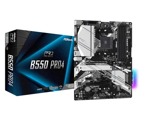 Μητρική πλακέτα, ASROCK B550 PRO4 /AM4 - 1