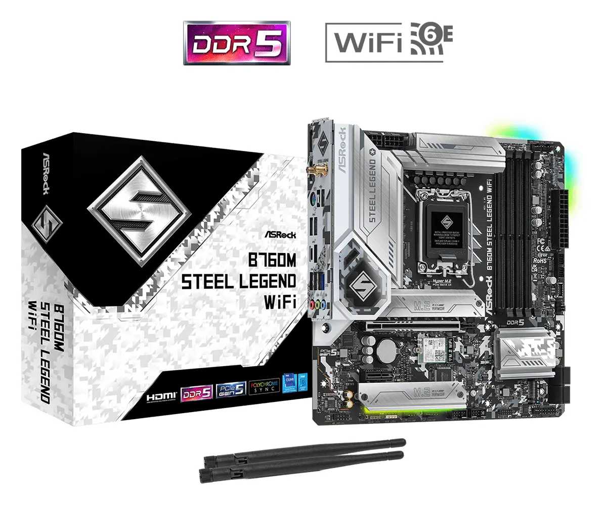 Placă de bază, ASROCK B760M STEEL LEGEND WIFI - image 4