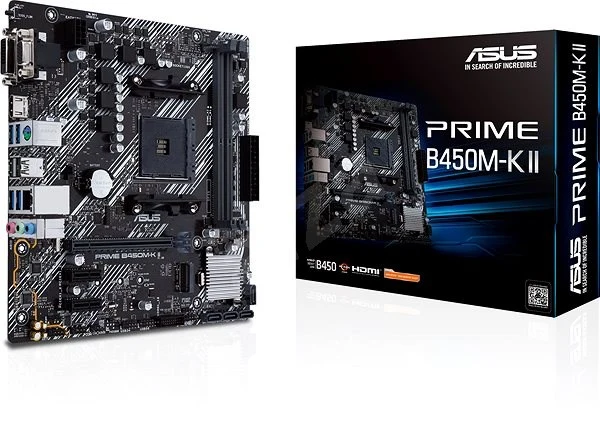 Дънна платка, ASUS PRIME B450M-K II /AM4