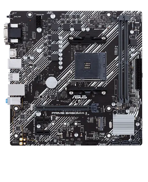 Дънна платка, ASUS PRIME B450M-K II /AM4 - image 1