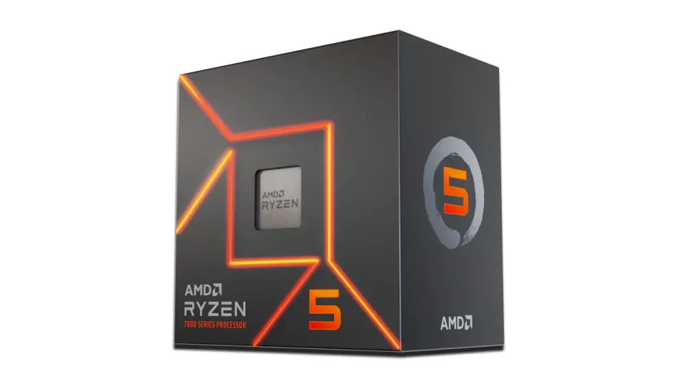 Процесор, AMD Ryzen 5 7600 6C/12T (3.8GHz / 5.1GHz Boost, 38MB, 65W, AM5)