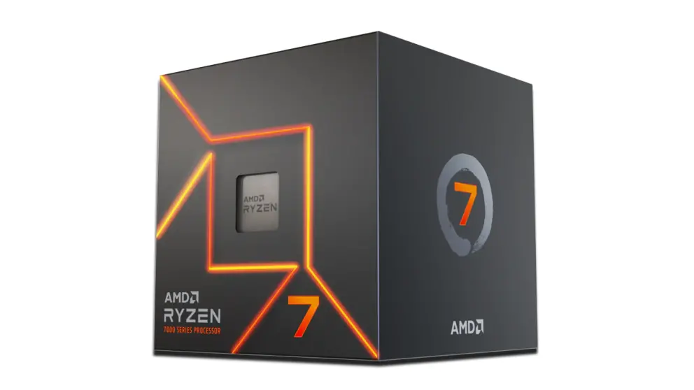 Процесор, AMD Ryzen 7 7700 8C/16T (3.8GHz / 5.3GHz Boost, 40MB, 65W, AM5)