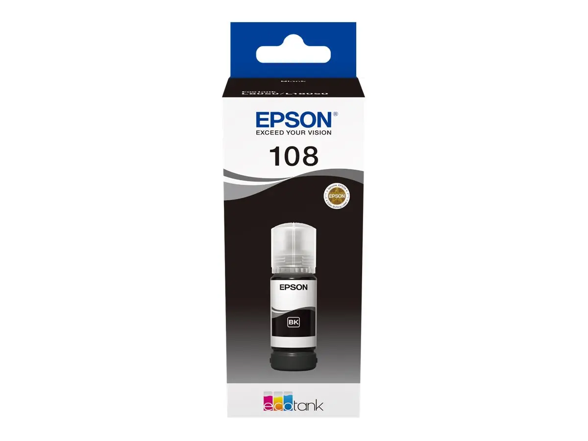 Консуматив, Epson 108 EcoTank Black ink bottle - image 1