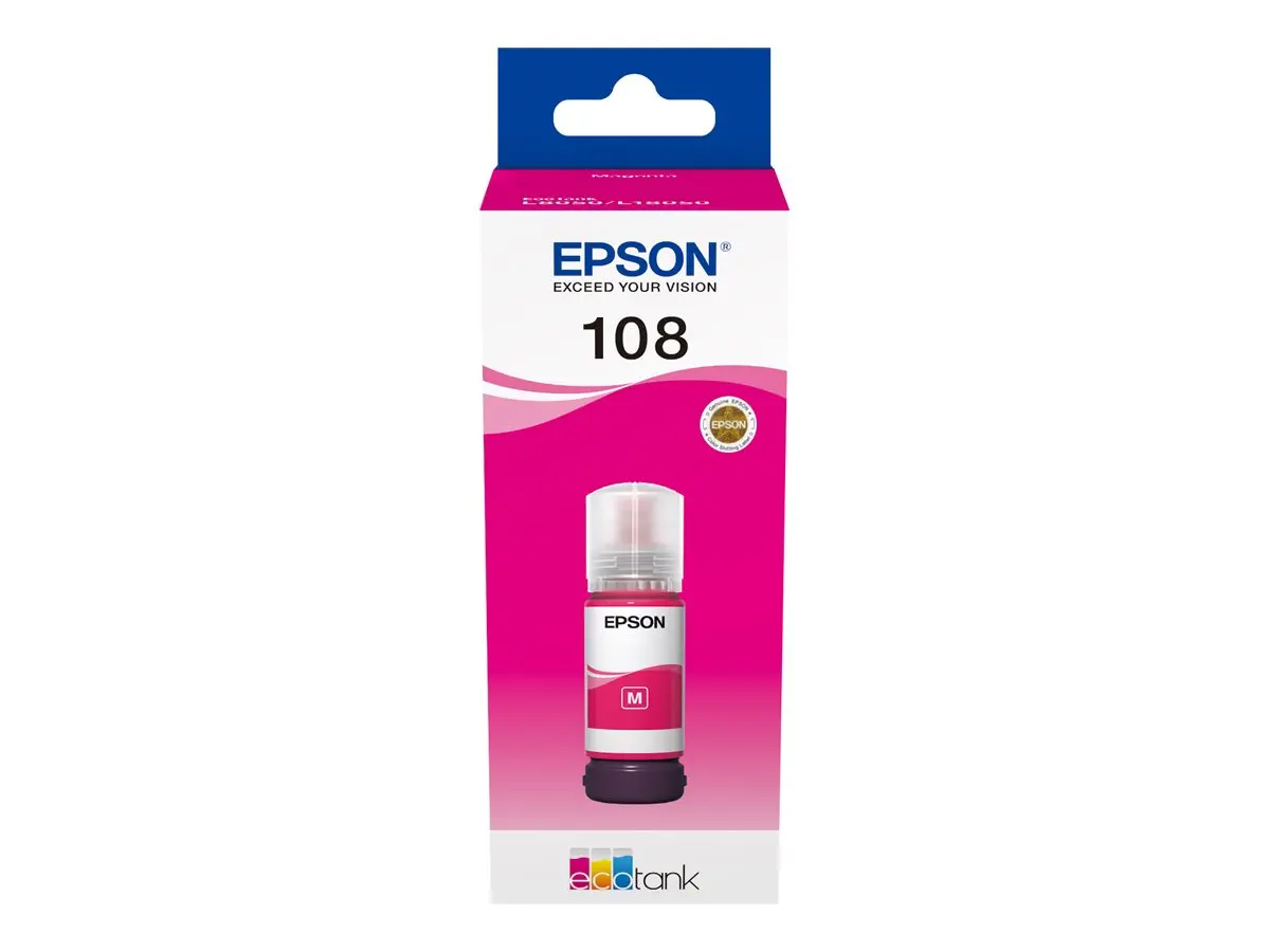 Консуматив, Epson 108 EcoTank Magenta ink bottle - image 1