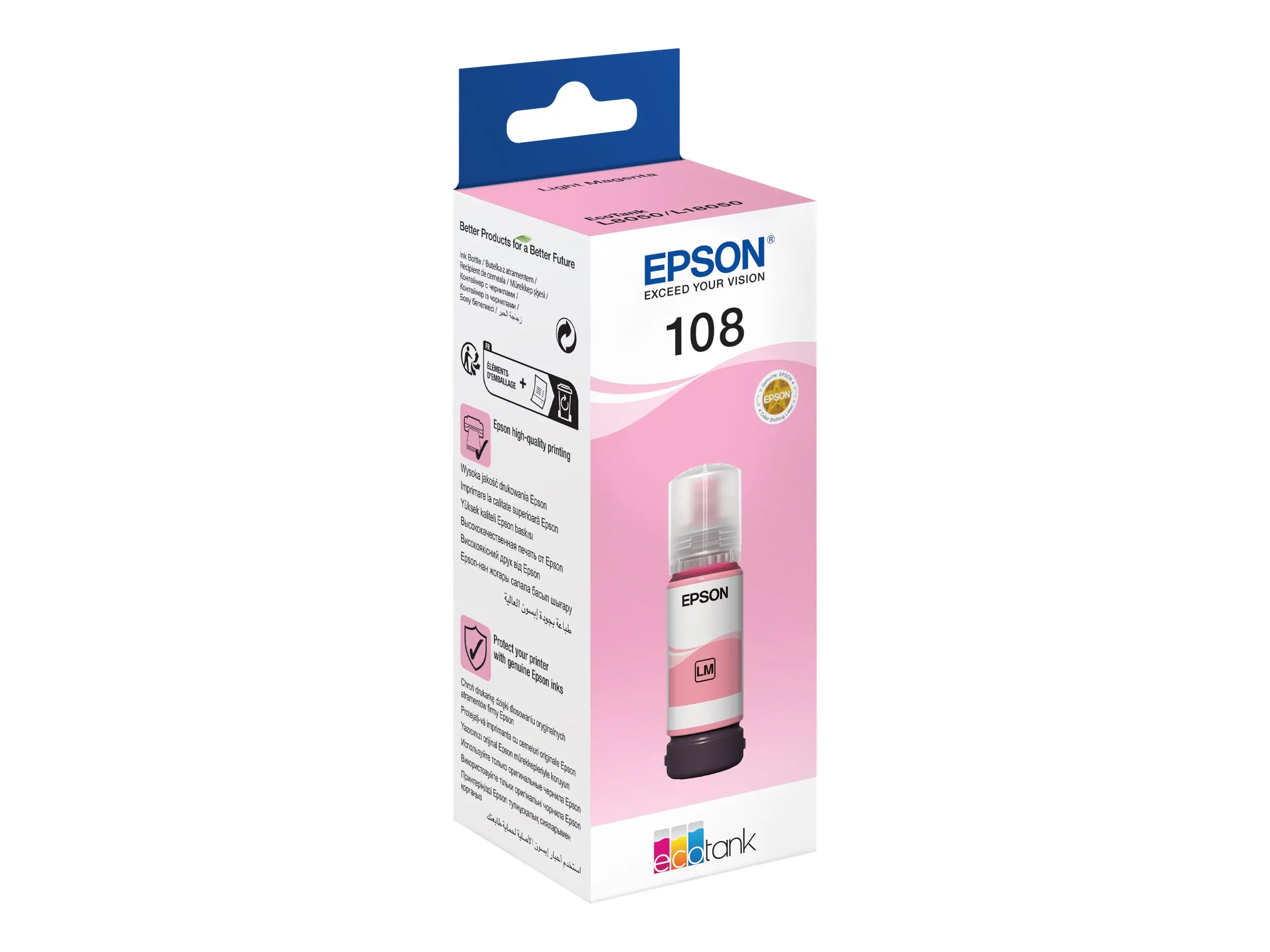 Консуматив, Epson 108 EcoTank Light Magenta ink bottle - image 2