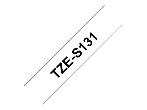 Консуматив, Brother TZe-S131 Black On Clear Adhesive Tape, 12mm, 8m - image 2
