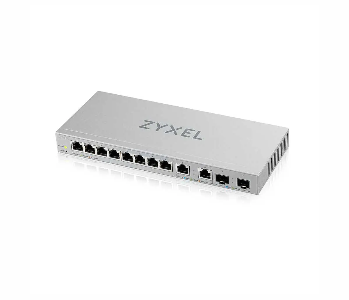 Комутатор, ZyXEL XGS1210-12, 8-Port Gigabit webmanaged Switch with 8 port 1G + 2-Port 2.5G + 2-Port SFP+