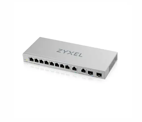 Комутатор, ZyXEL XGS1210-12, 8-Port Gigabit webmanaged Switch with 8 port 1G + 2-Port 2.5G + 2-Port SFP+