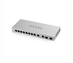 Комутатор, ZyXEL XGS1210-12, 8-Port Gigabit webmanaged Switch with 8 port 1G + 2-Port 2.5G + 2-Port SFP+
