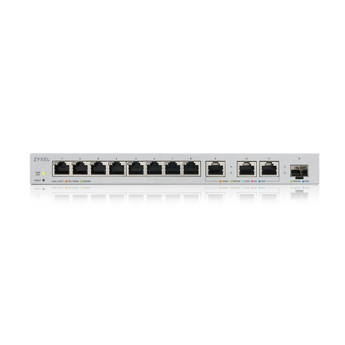 Комутатор, ZyXEL XGS1250-12, 12-Port Gigabit webmanaged Switch with 8 port 1G + 3-Port MultiGig 1/2.5/5/10G + 1-Port SFP+